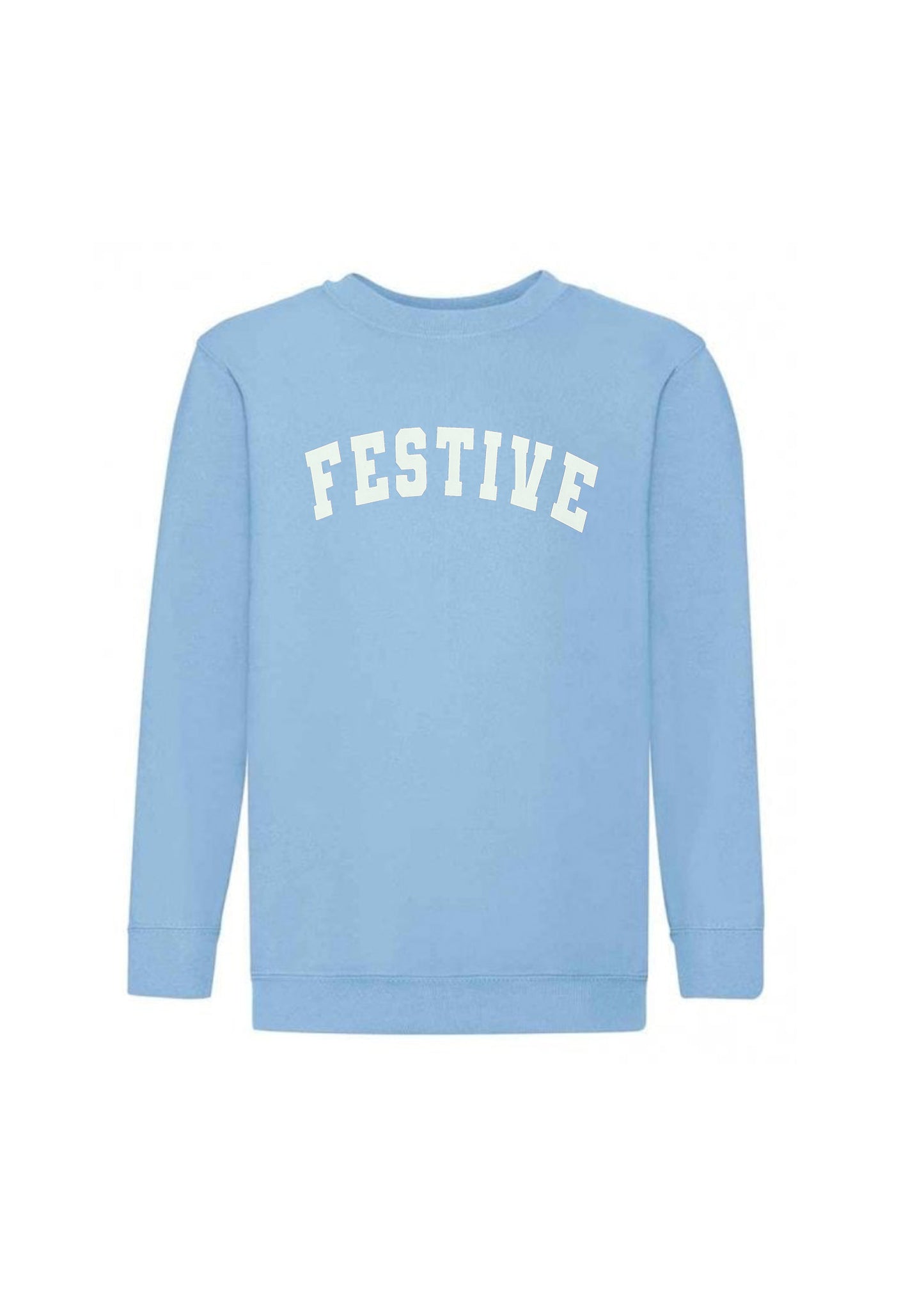 Adult Festive Varsity Sweatshirt