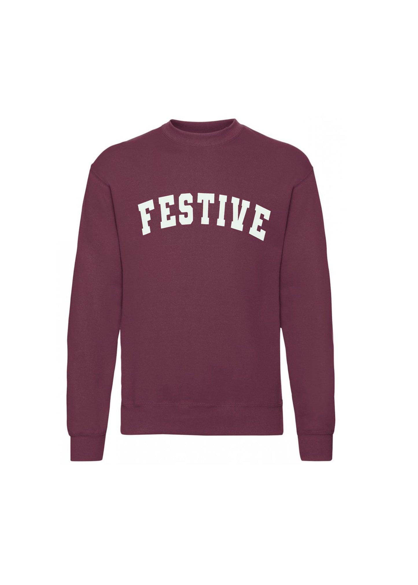 Adult Festive Varsity Sweatshirt