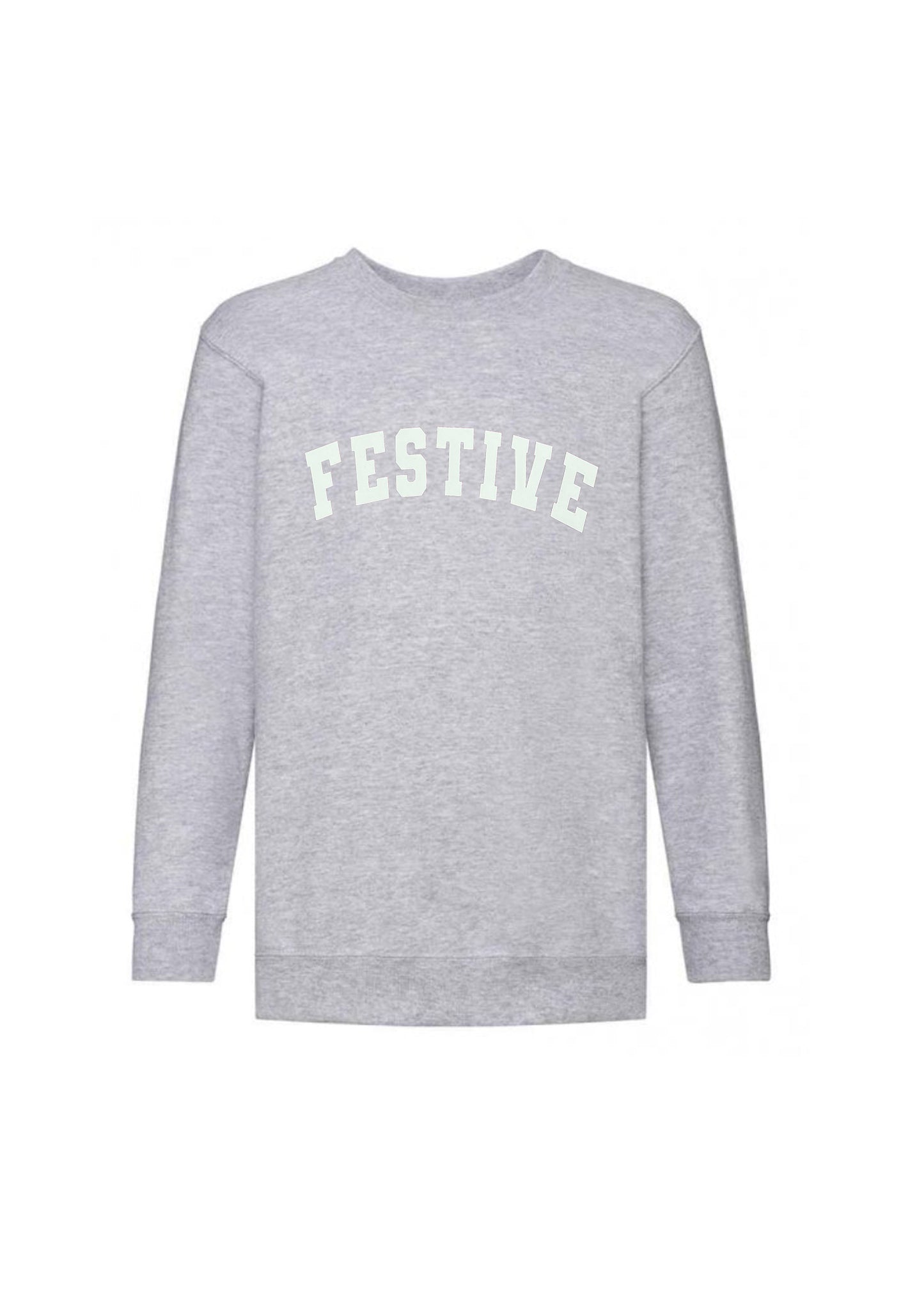 Adult Festive Varsity Sweatshirt