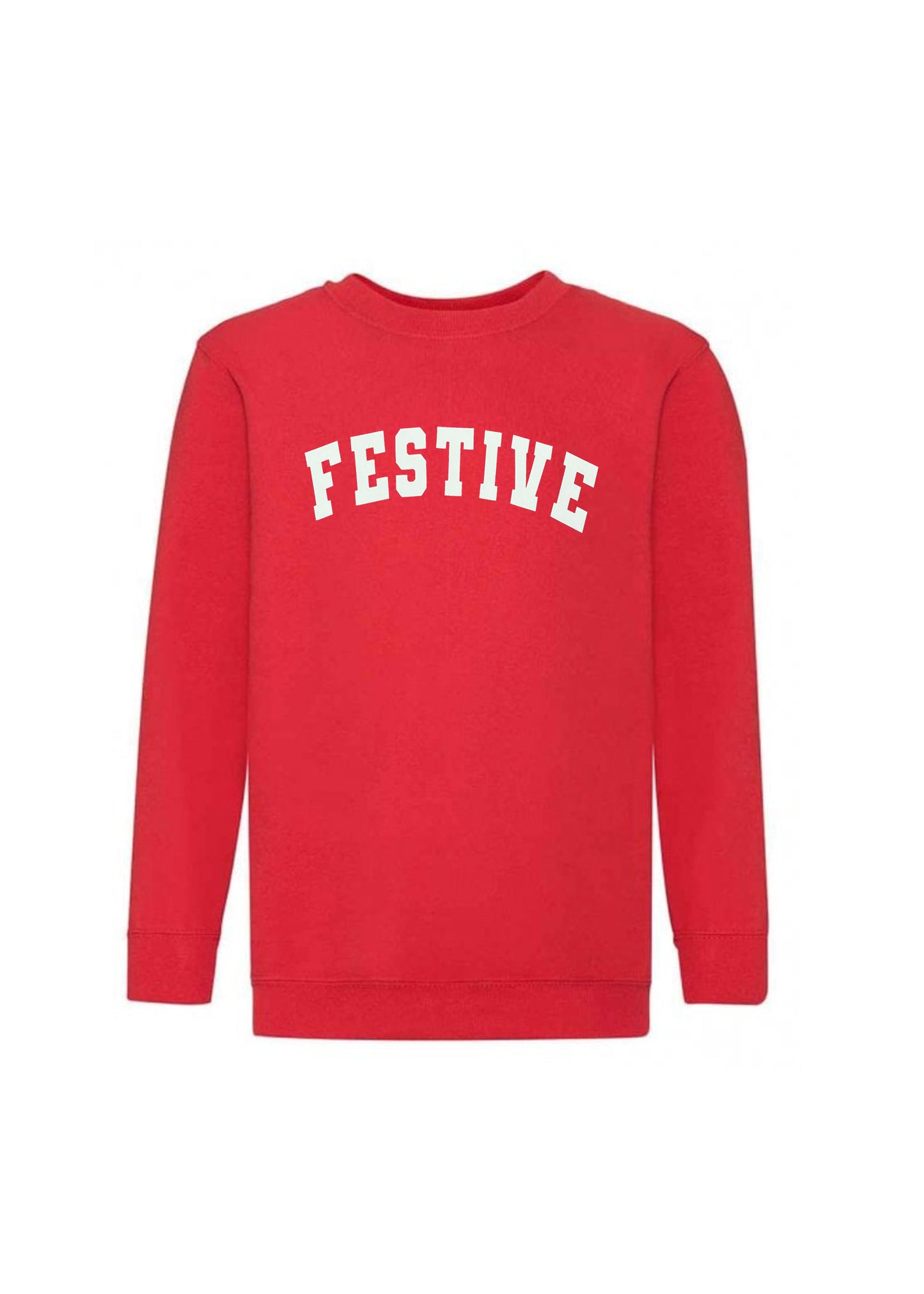 Adult Festive Varsity Sweatshirt