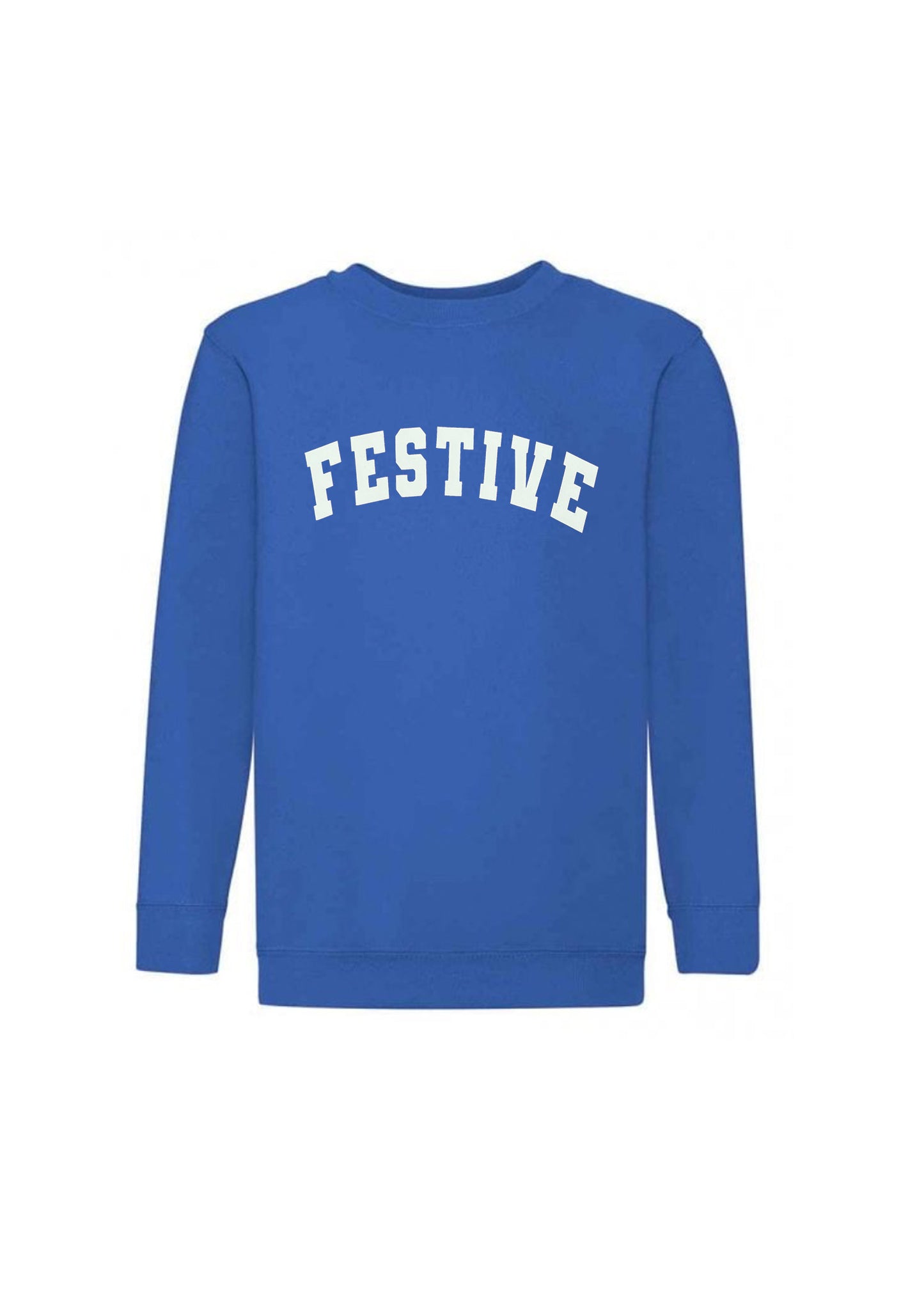 Adult Festive Varsity Sweatshirt
