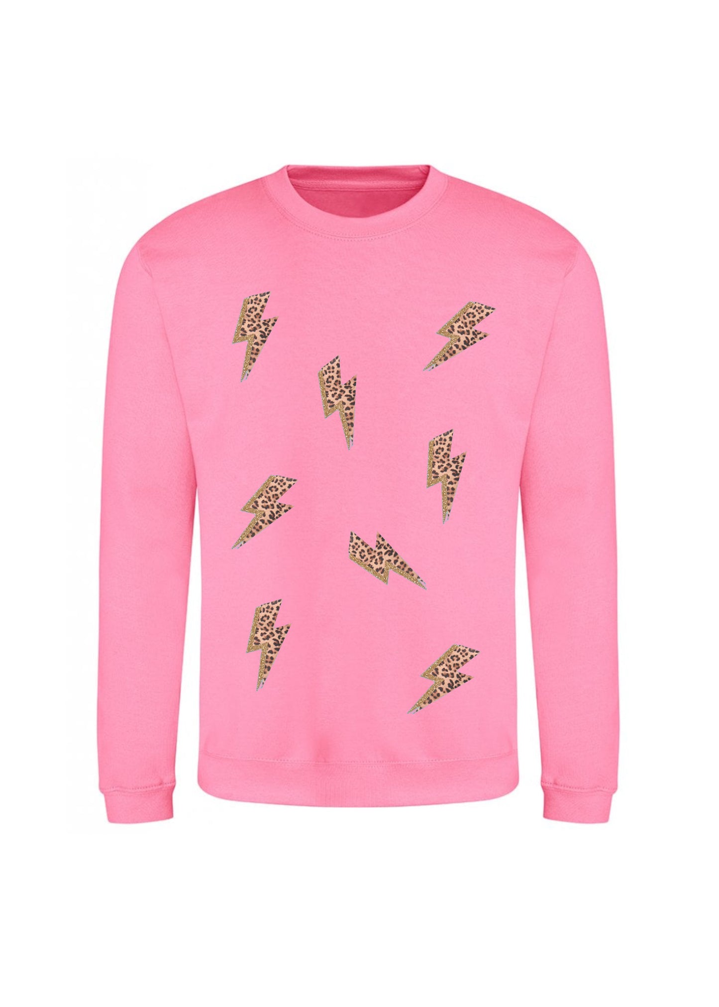 Adult Leopard Lightening Bolt Sweatshirt