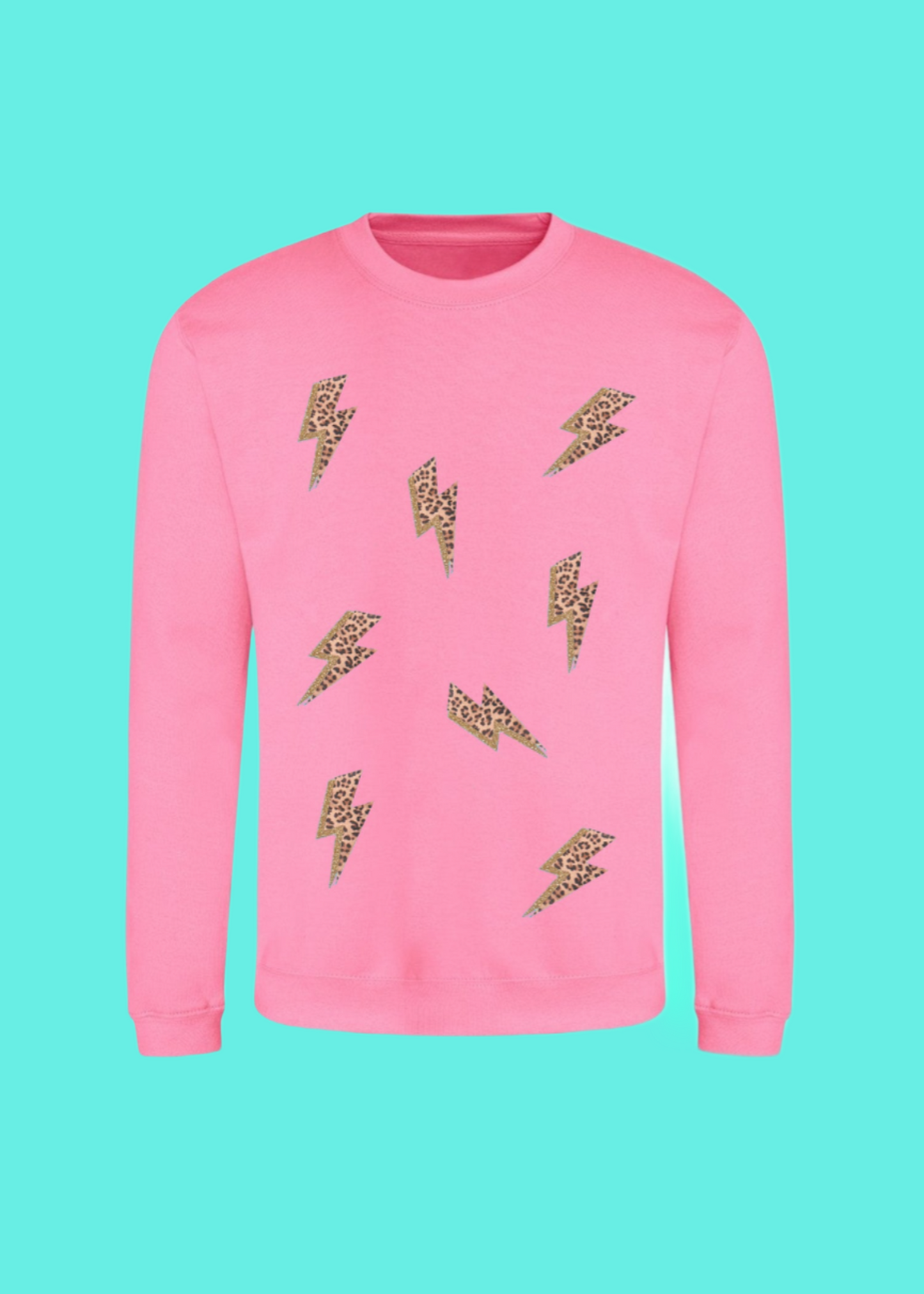 Adult Leopard Lightening Bolt Sweatshirt