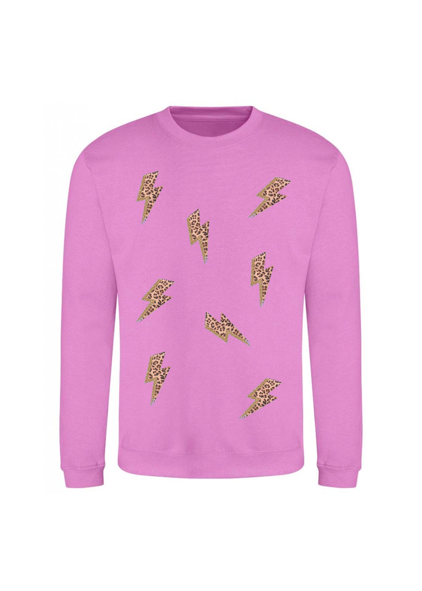 Adult Leopard Lightening Bolt Sweatshirt
