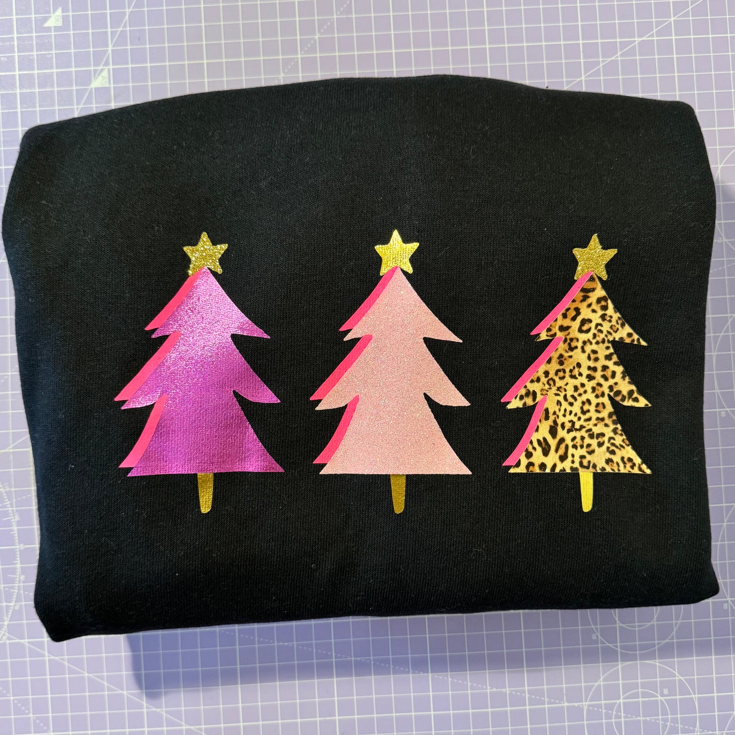 Adult Three Christmas Tree Sweatshirt