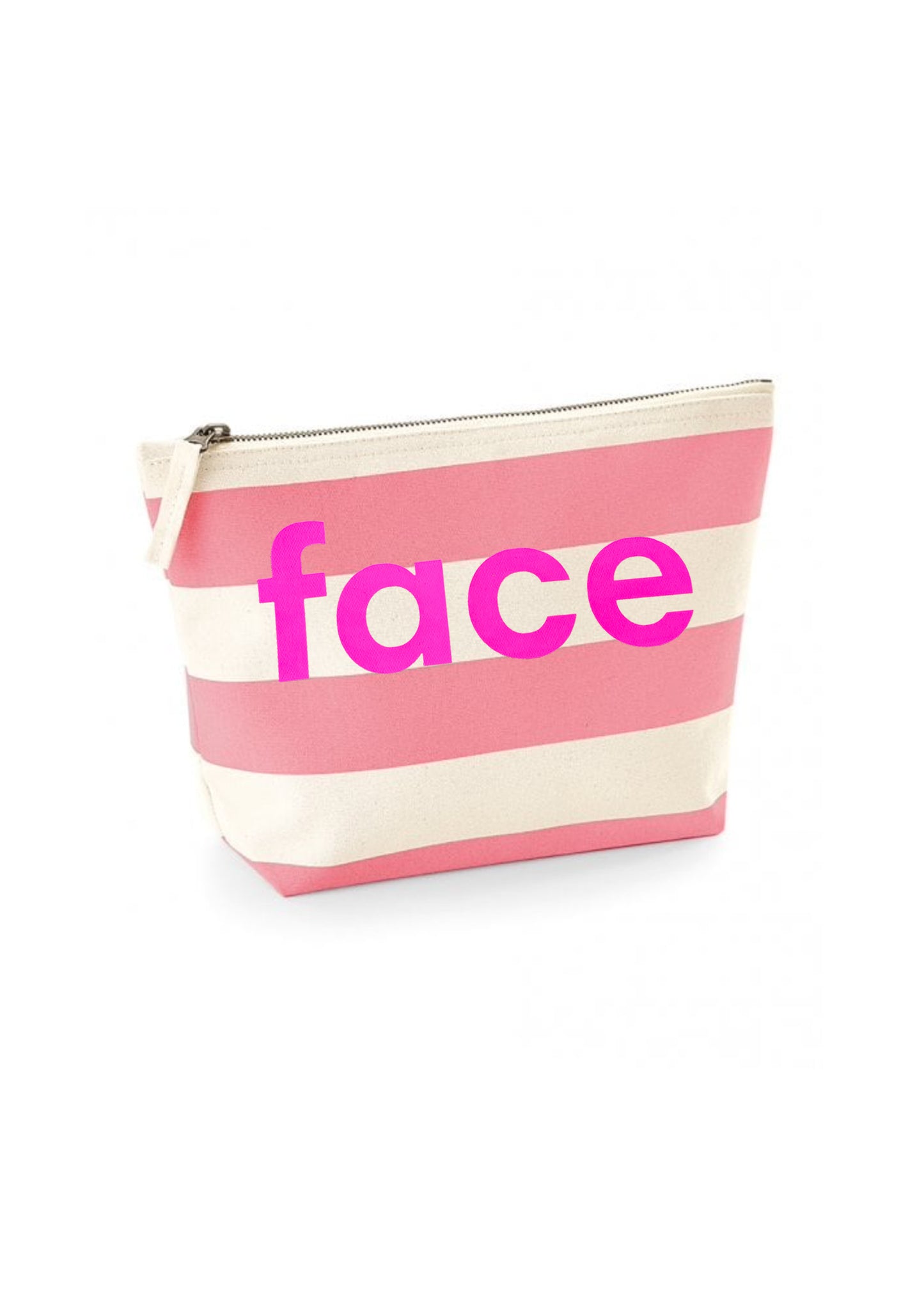 Face Striped Wash Bag