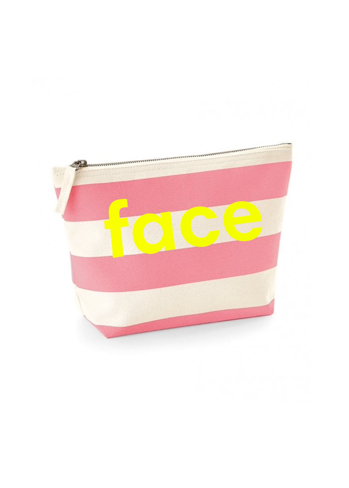 Face Striped Wash Bag