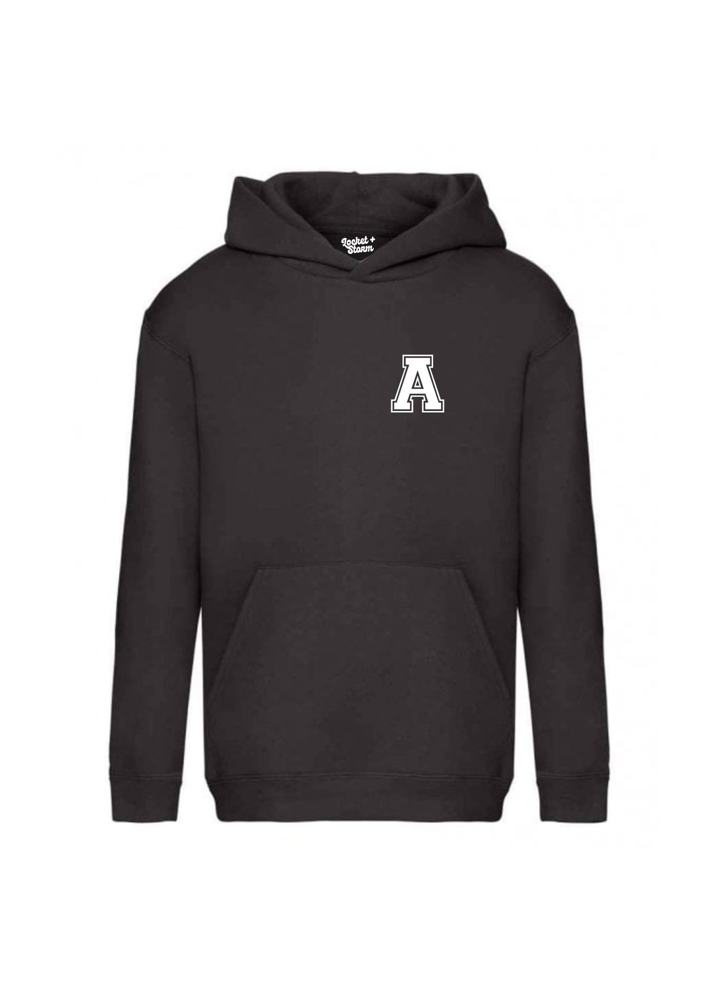 Test of Kids Personalised Varsity Pocket Initial Hoodie
