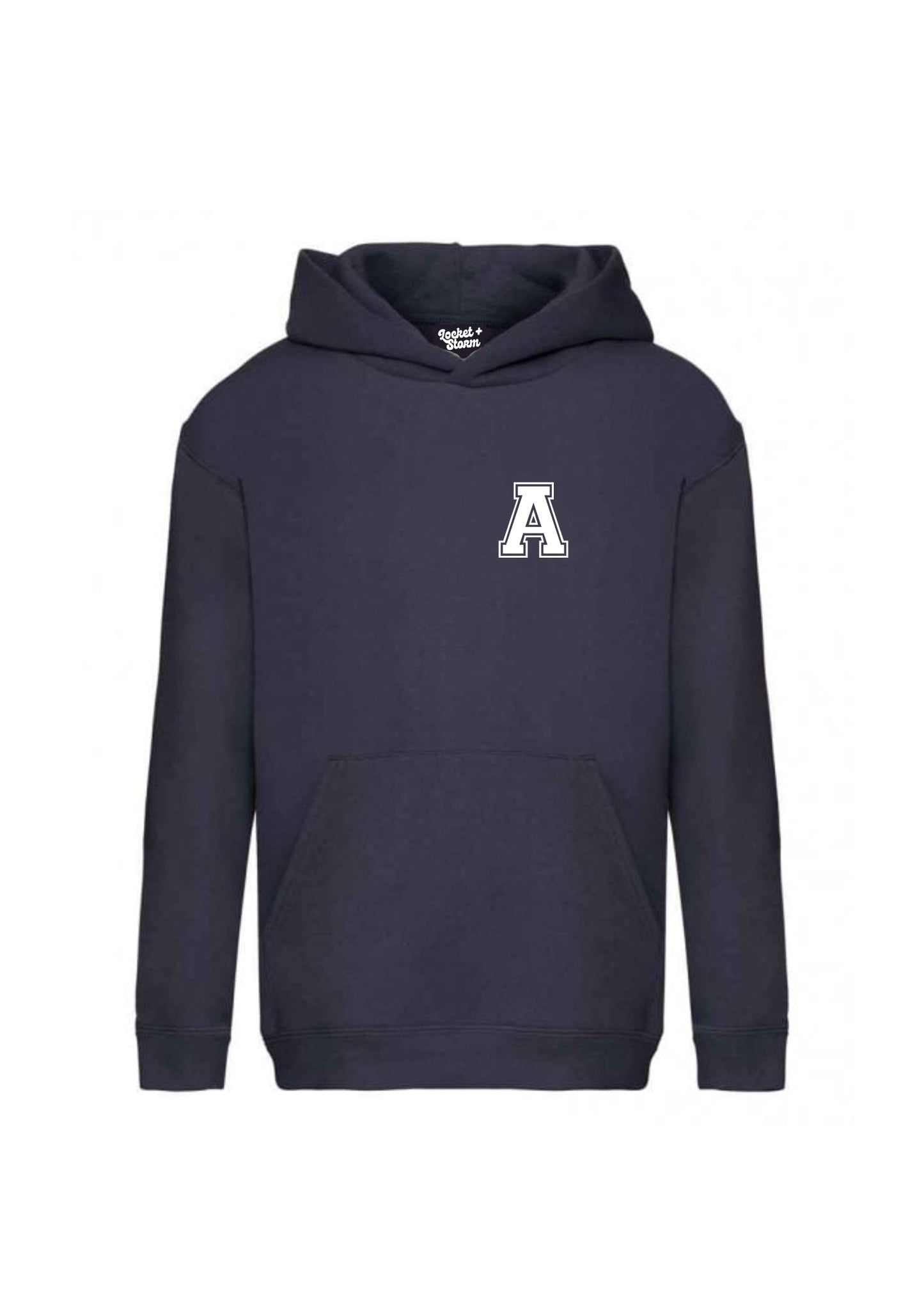 Test of Kids Personalised Varsity Pocket Initial Hoodie