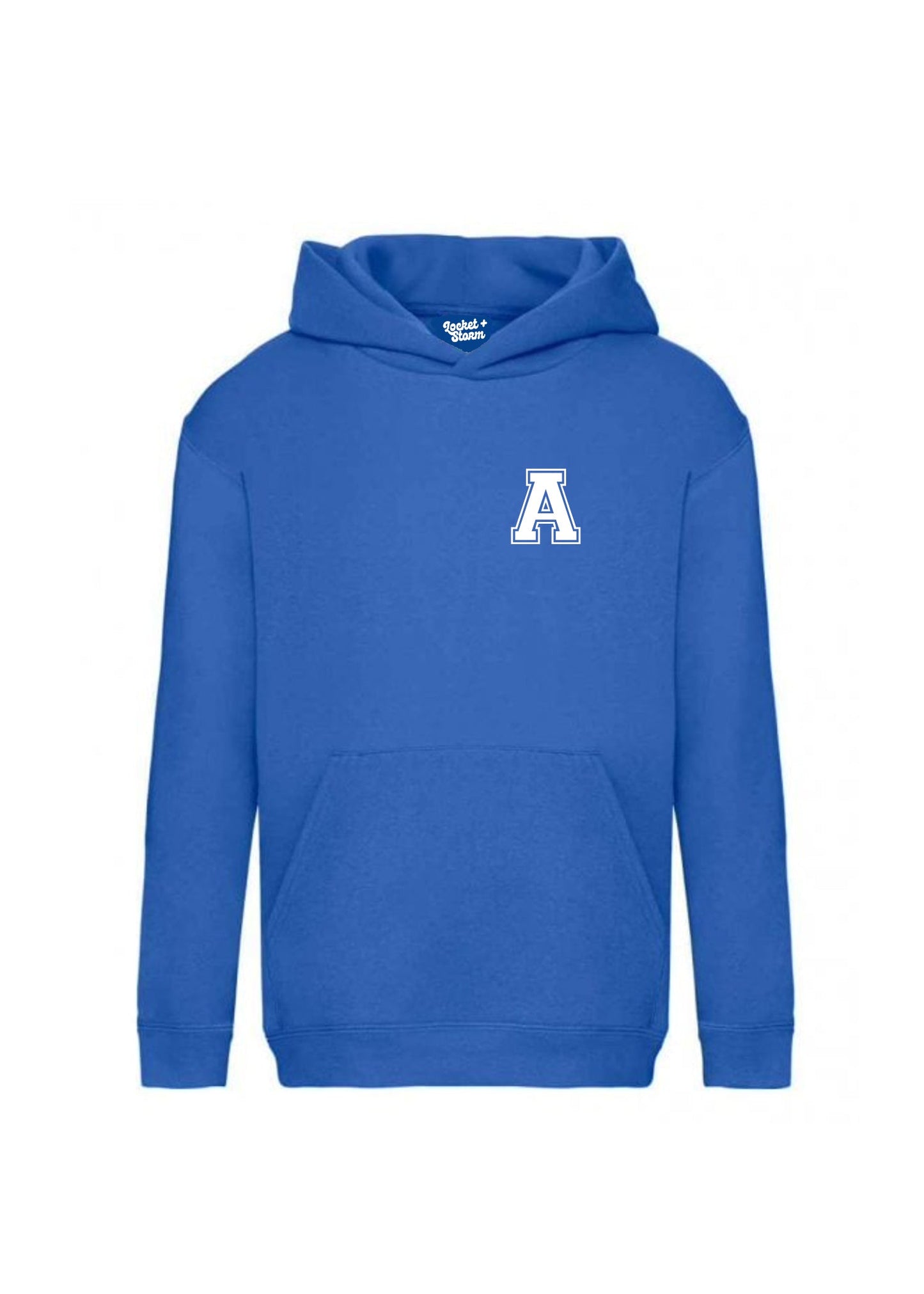 Test of Kids Personalised Varsity Pocket Initial Hoodie