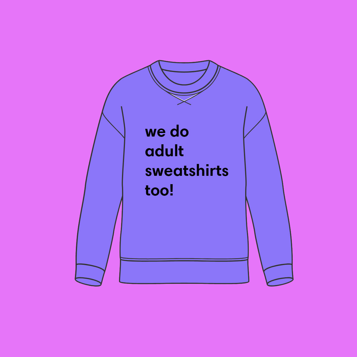Adult Personalised Sweatshirts