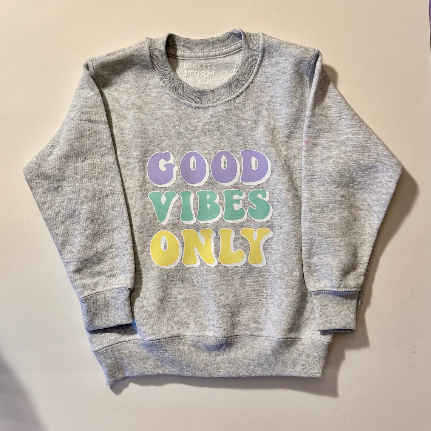 SALE Kids Good Vibes Only Sweatshirt - 3-4 years