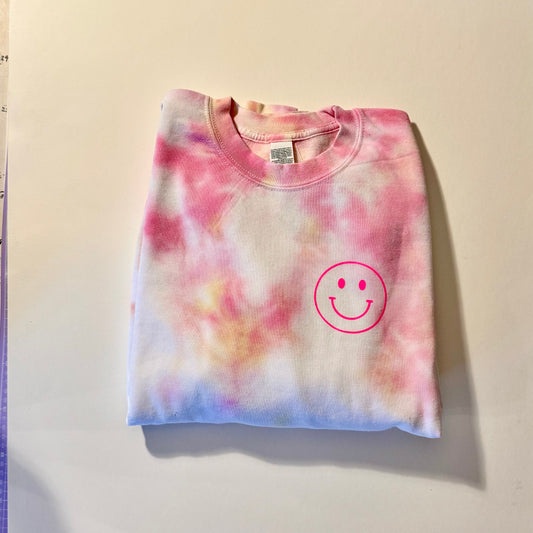 SALE Adult Smiley Face Sweatshirt - Large