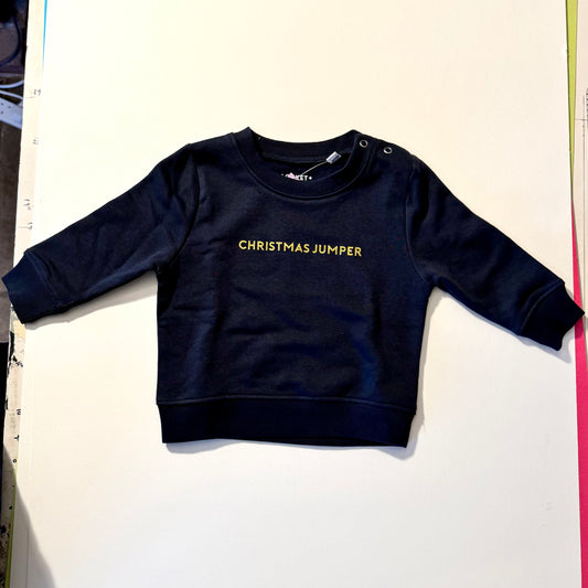 SALE Baby Christmas Jumper Slogan Sweatshirt 6-12 months