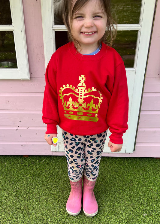 SALE Kids Crown Sweatshirt - 3-4 years