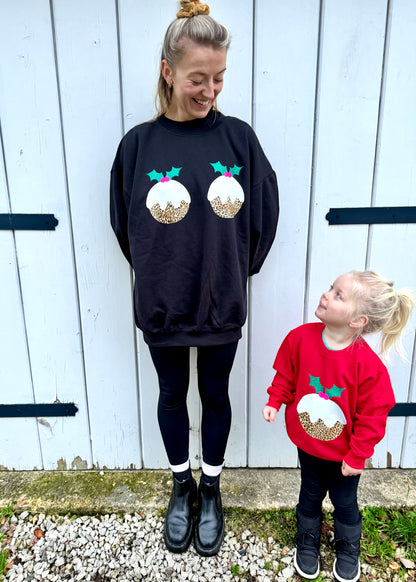 Adult Cheeky Christmas Pudding Sweatshirt