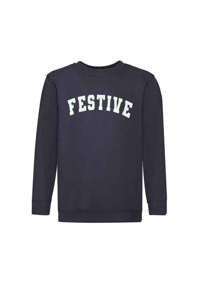 Adult Festive Varsity Sweatshirt