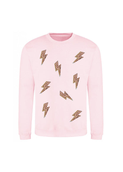 Kids Leopard Lightening Bolt Sweatshirt