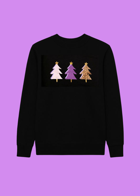 Kids Three Christmas Tree Sweatshirt