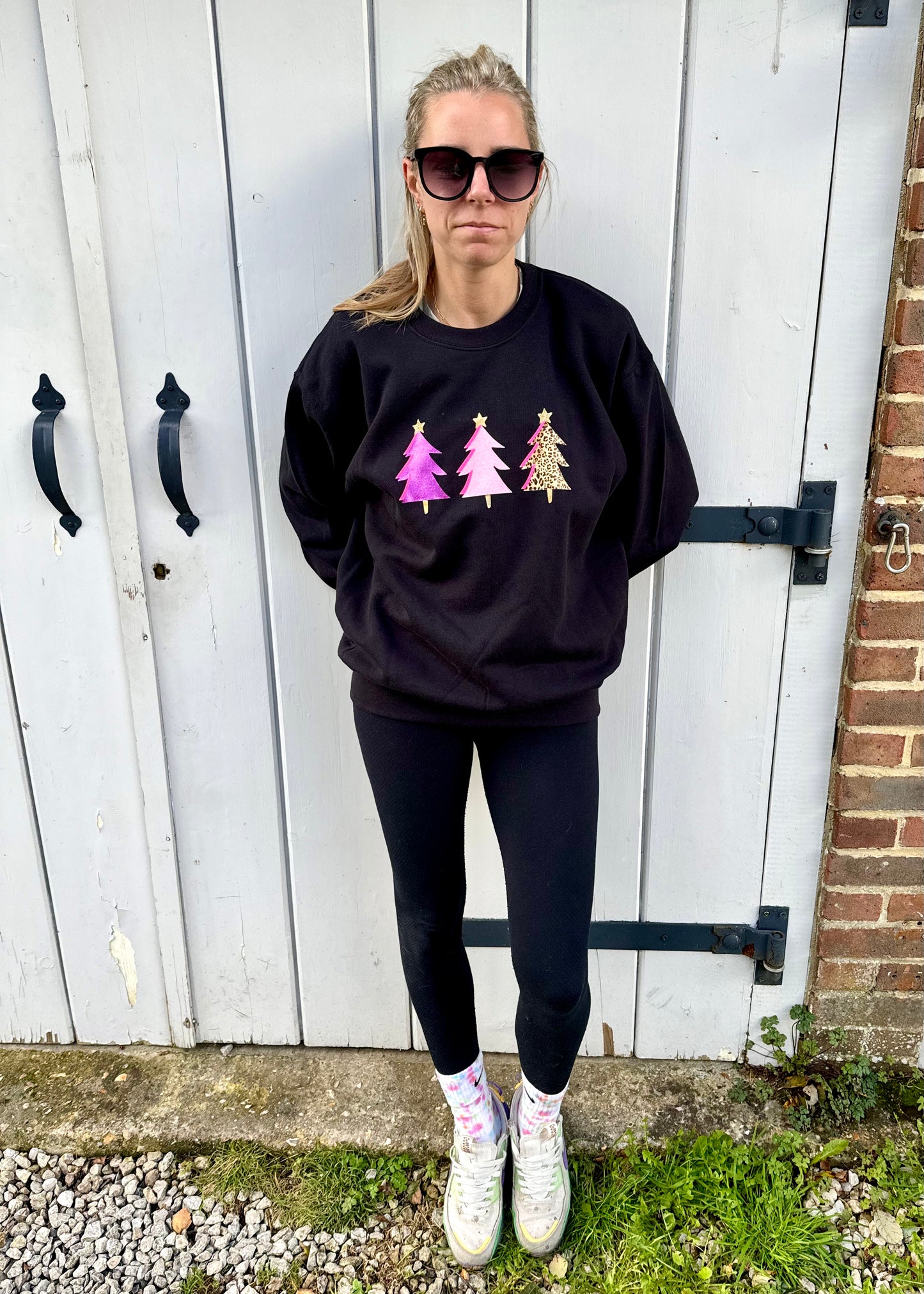 Adult Three Christmas Tree Sweatshirt