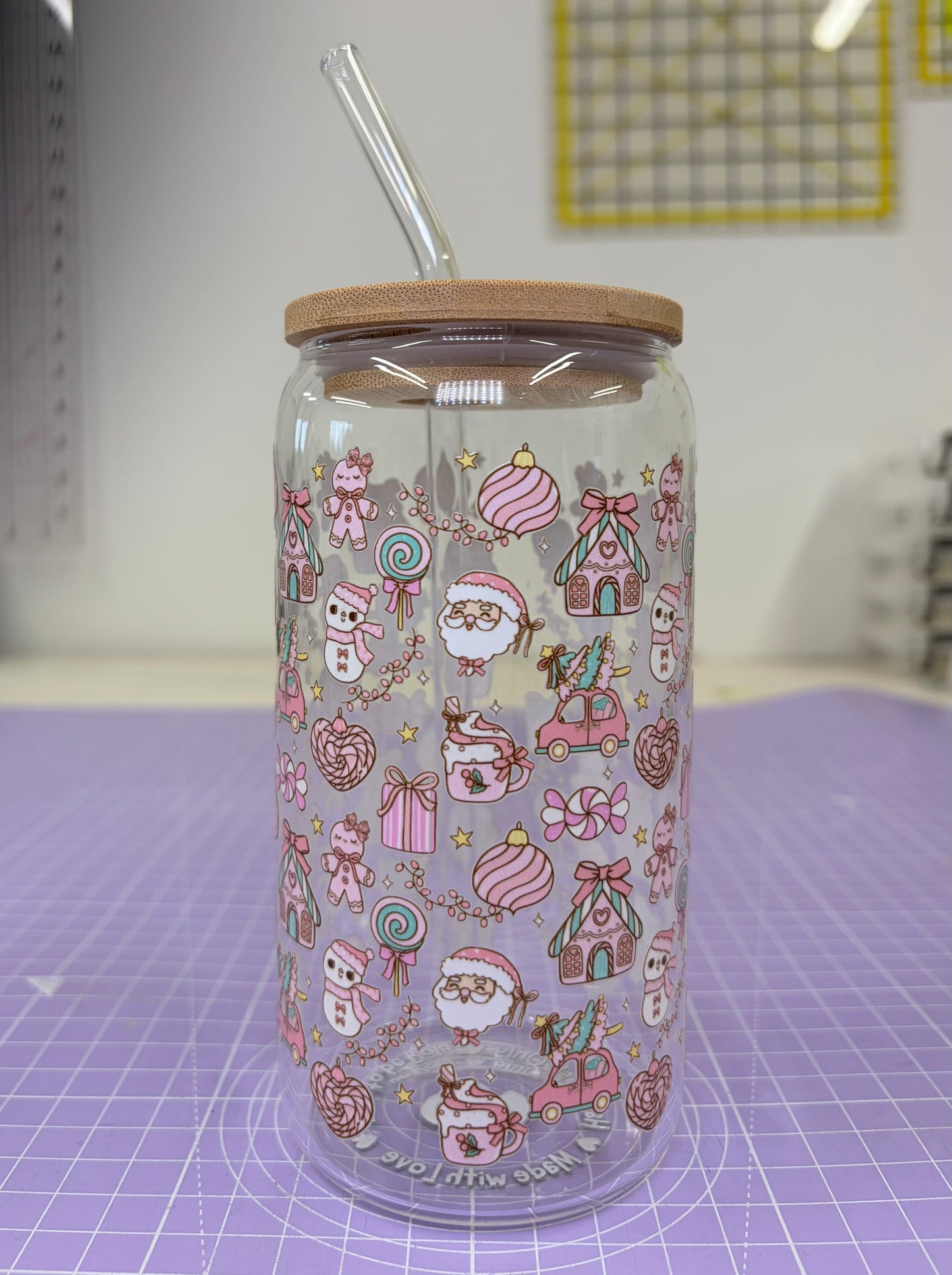 Christmas Iced Coffee Cup