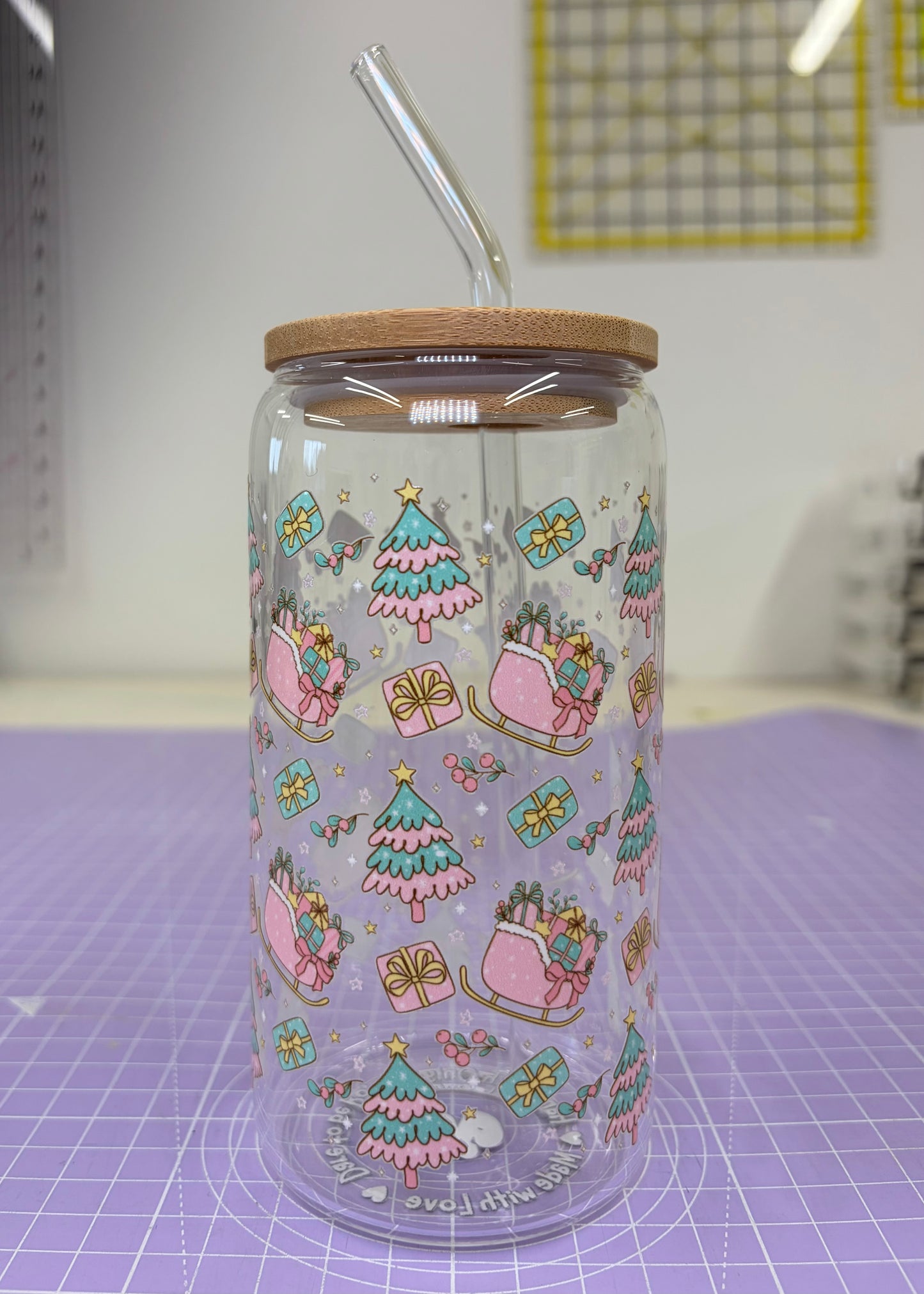 Christmas Iced Coffee Cup