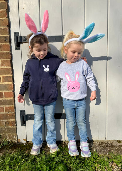 Kids Glitter Bunny Sweatshirt