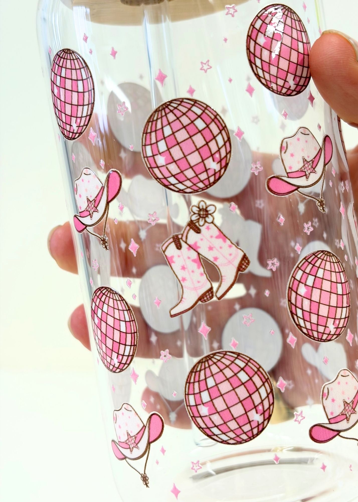 Disco Cowgirl Iced Coffee Cup