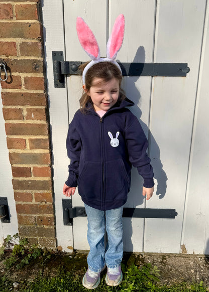 Kids Bunny Zip Up Hoodie
