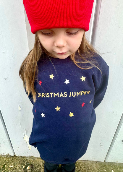 Kids Christmas Jumper Slogan Sweatshirt