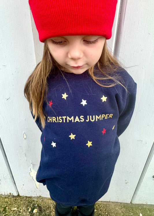 Kids Christmas Jumper Slogan Sweatshirt