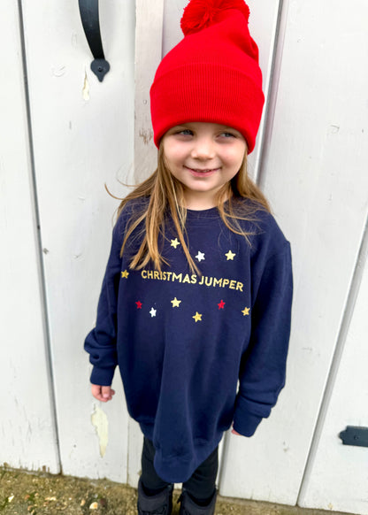 Kids Christmas Jumper Slogan Sweatshirt