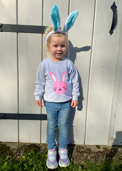 Kids Glitter Bunny Sweatshirt