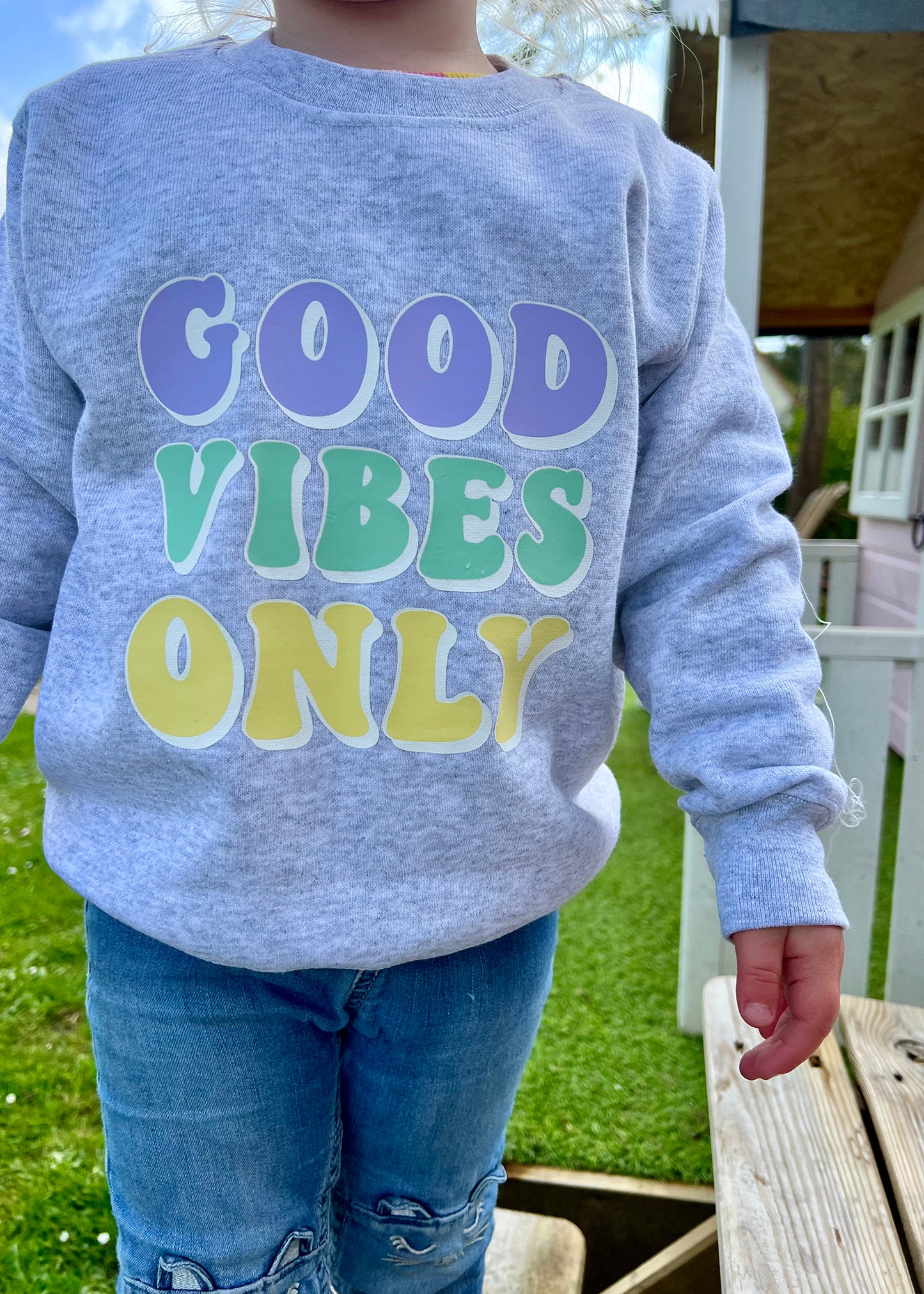 Kids Good Vibes Only Sweatshirt