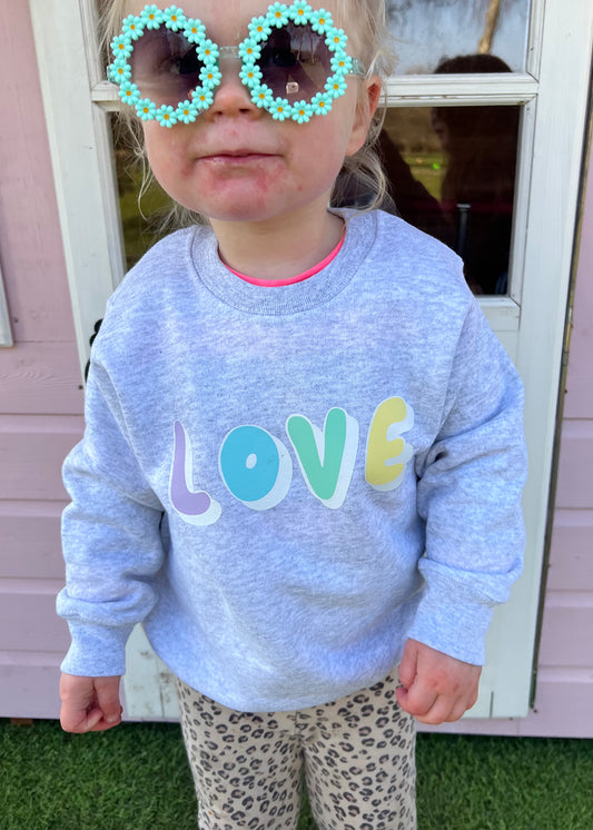 Kids Pastel LOVE Sweatshirt