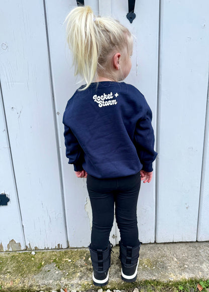 SALE Kids Christmas Initial Sweatshirt 3-4 years
