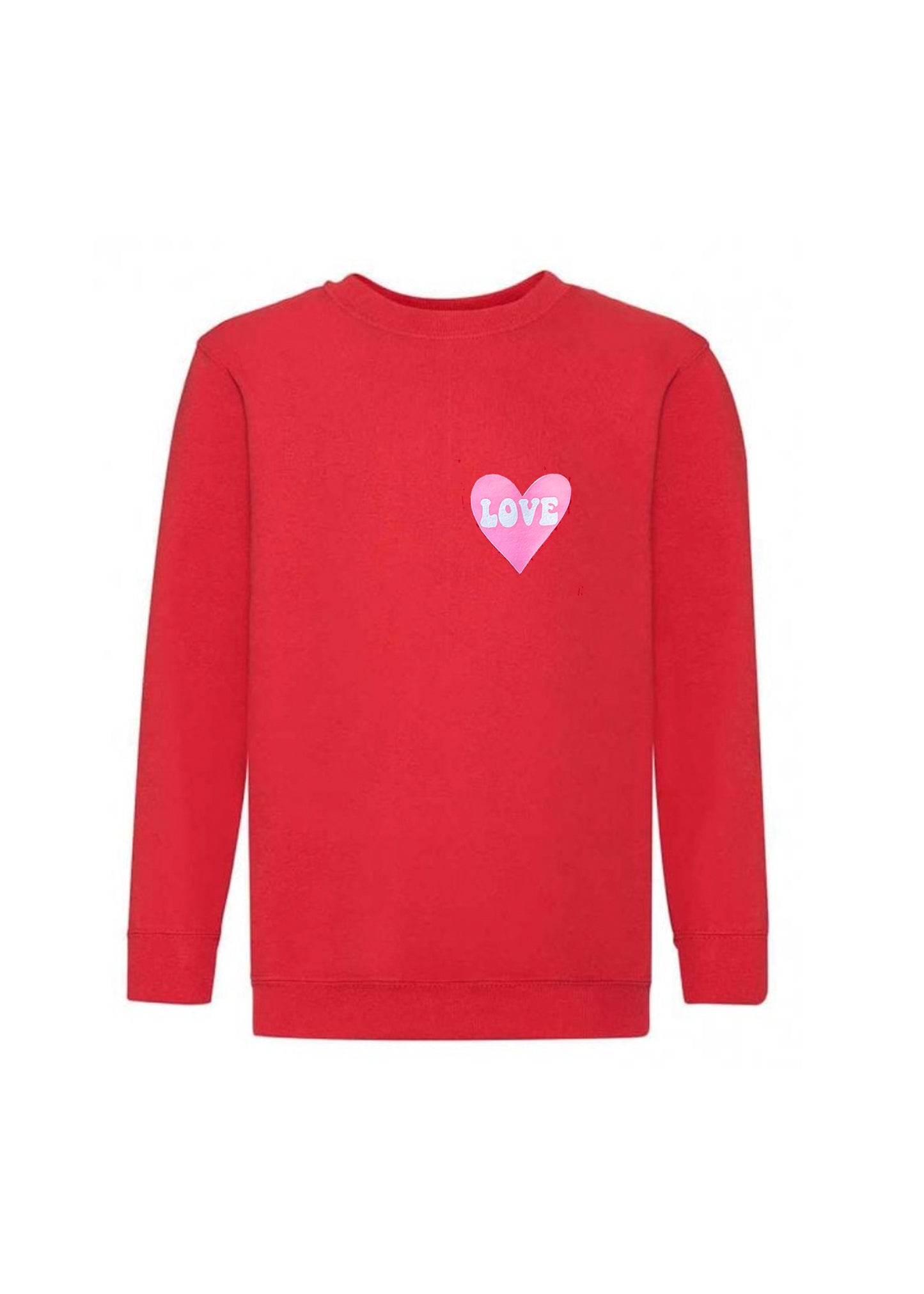 Adult Love Heart Sweatshirt
