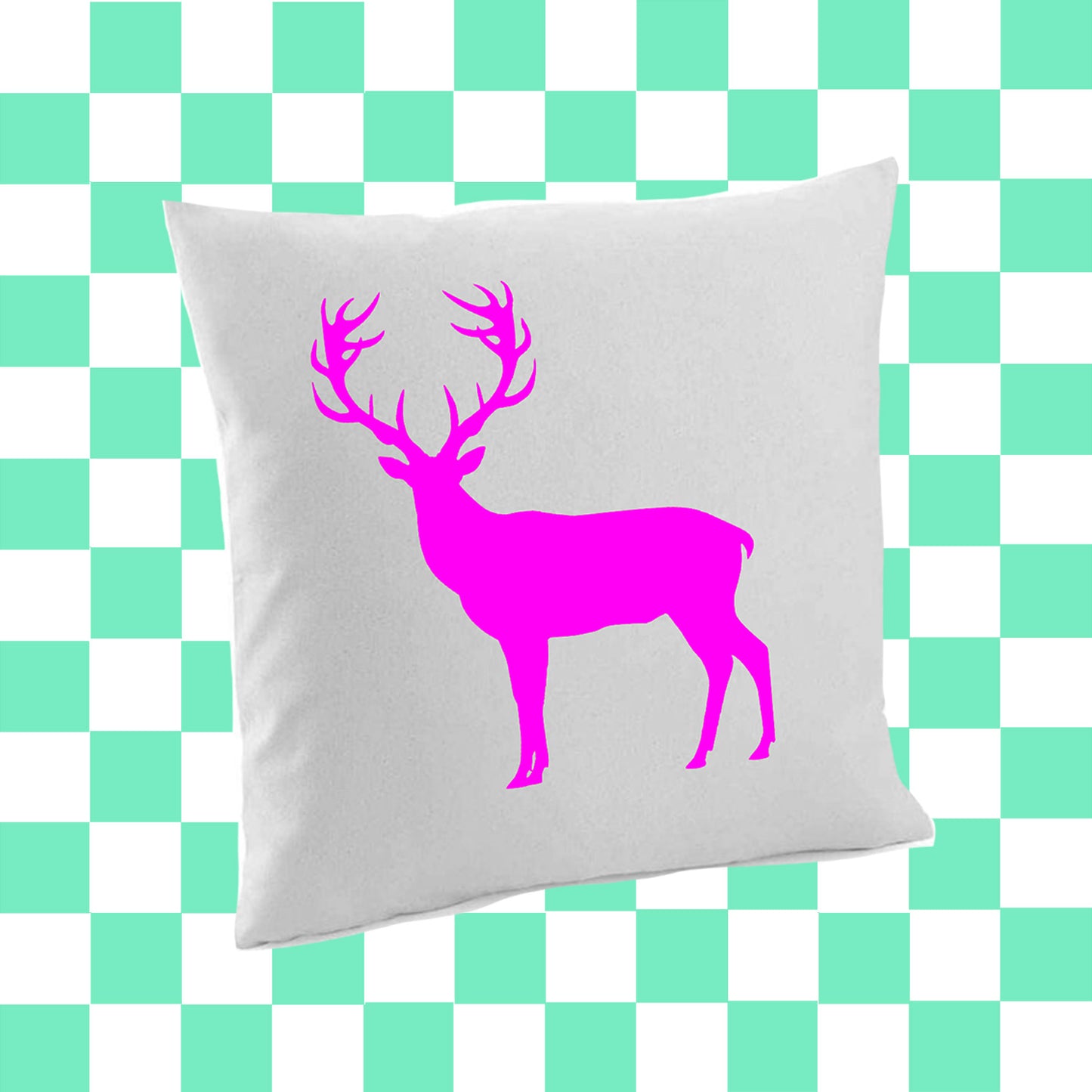 Neon Stag Cushion