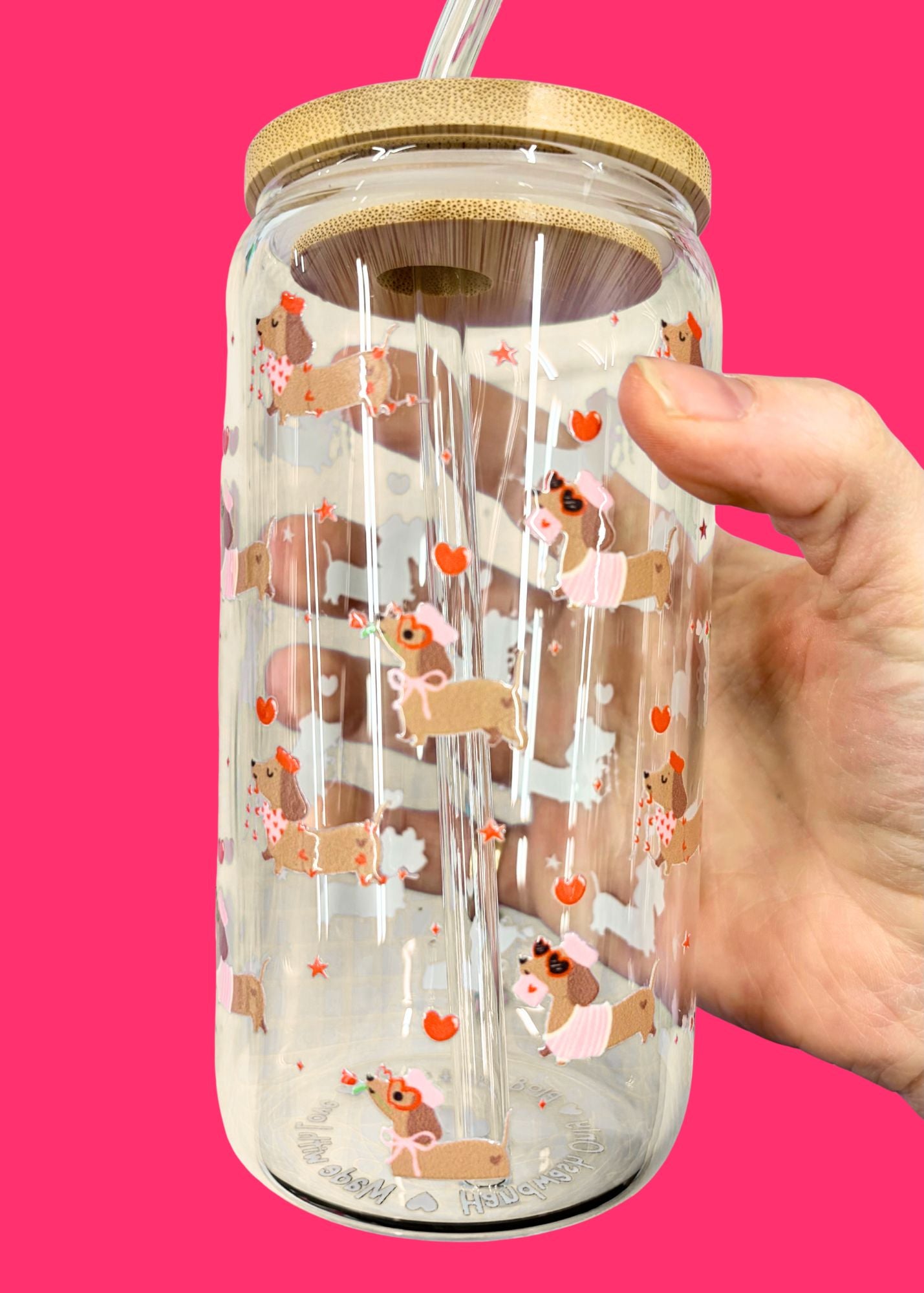 Sausage Dog Iced Coffee Cup