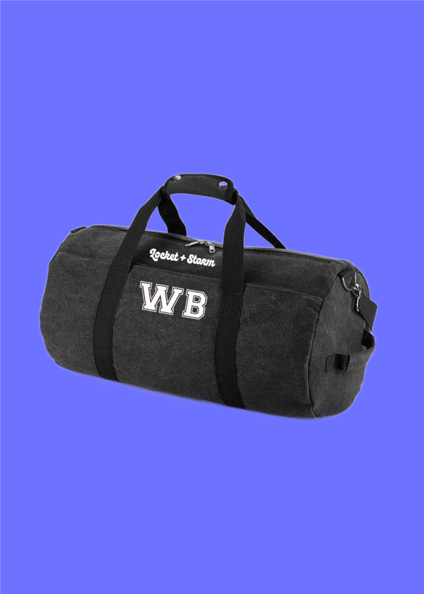 Personalised Vintage Barrel Bag